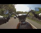 Classic motorcycle riding