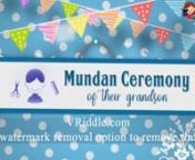 Customize this video at https://seemymarriage.com/product/modern-style_mundan-ceremony-invitation/nCreate more Mundan Ceremony invitations @ https://seemymarriage.com/mundan-ceremony-videos/nCreate Mundan Ceremony videos @ https://seemymarriage.com/video-invitations/?pa_events=Mundan-CeremonynAbout the Video nA fun and endearing video invitation for a grand Mundan ceremony celebrations. Throughout the video one can see many colourful and endearingly childish background wallpapers added to it a a