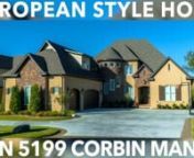 Check out this Incredible European house plan with Taylor Nelson!nnHouse Plan MEN 5199 Corbin Manorn4,719 Sq. Ft. &#124; 5 Bed &#124; 3.5 BathnnFind this House Plan here:nhttps://www.nelsondesigngroup.com/content/house-plan-5199-corbin-manornnThis beautiful European style house plan brings elegant curb appeal to your neighborhood with it&#39;s blend of stone and brick siding accented by the castle like turret and intricate rooflines.nnMaking your way into the house you&#39;ll find yourself in the foyer where you