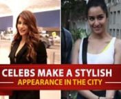 Shraddha Kapoor and Shama Sikander were papped in the city. Shraddha who will be seen in her upcoming film Street Dancer 3D sharing the screen with Varun Dhawan looks casual yet cool in her gym wear. Shraddha was also appreciated for her work in Saaho in which she was paired opposite Prabhas who has delivered hits like Bhahubali. Shama Sikander, on the other hand looked gorgeous in her all black Airport look and decided to keep her hair open.