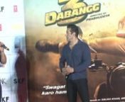 salman khan,sonakshi sinha, along with the team at the trailer launch of film Dabangg3 from sonakshi sinha with salman khan fake fucked sex