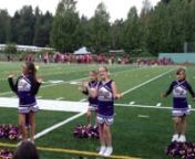 Cute cheerleaders make going to the football game fun.