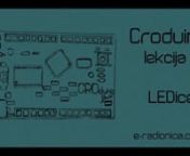 e-radionica donosi zanimljive i podučne lekcije o Croduino platformi i osnovama elektronike. Kroz ovu seriju lekcija naučite o Croduinu i mikrokontrolerima, saznajte što je to otpornik, tranzistor ili LEDica, upoznajte se s C programskim jezikom i ono što je najbolje - naučite nešto napraviti sami. DIY je zakon!nnDeveta lekcija se bavi LEDicama, njihovim osobinama i načinima spajanja - posebnu pažnju posvetili smo RGB LEDici. U ovoj lekciji nema programiranja, ali zato je cijela sljedeć