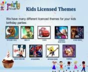 partyhouse.com.au offer Kids party decorations &amp; kids birthday party supplies, for themes like: Scooby Doo, Ben 10, Cars Hannah Montana Star Wars, Mickey Mouse, Superman, Sponge Bob, Spiderman &amp; many more...
