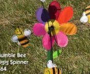 21864 13in Bumble Bee Whirligig from 13in