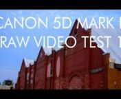 Raw video for the 5d mark ii. Who thought this would ever happen? Here is a test I ran out and shot before it got too dark one evening. Though the module is in it&#39;s early stages, you can get some great images out of it and the dynamic range is surprising good. Shooting in Raw Mode means you have to use the live-view button to record and frame with the custom markers on the screen. The CF card I was using was a Transcend 600x and at 1880x840 it would give me about 10 secs of footage or approximat