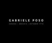 Gabriele Poso solo project live @ Canvas Amsterdam NL