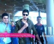 Airport Spotting - Sidharth Malhotra back from New Zealand from sidharth