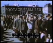 [WWII - Color, 1945, Germany:Trier; LuxembourgReleased POWs]nLSother horse drawn wagons w/ goodstractor pulling wagonrunning past; cheering to camera w/ clenched fists.Boysboys wrestling on grass.n00:13:11t13:10:04Slate:Lt. C.E. Nerpel.Roll N-22CAerials over Koln / CologneDamage; Fighting; USAAF; Army Air Force; Springtime; nNOTE:Good color &amp; coverage.nNOTE:Any continuous 9 minutes sold at per reel rate.nNOTE:FOR ORDERING See:www.footagefarm.co.uk or contact u