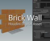 Brick Wall Digital AssetnnThis quite simple asset automatically create brick wall and constraint network.nThere are few additional functions like:n- creating cement between brickn- bevel bricksn- fractureing bricks and cement (if used)n- deleting small pieces to avoid simulation fuckupsn- glue and cone twist constraints ready for simulationnnYou can download asset here: http://www.pawelrutkowski.com/brick-wall-digital-asset