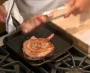 Thicker steaks require a little different cooking technique. This is our favorite method to prepare thick steaks, particularly the impressive Double R Ranch Cowboy Chop. A quick skillet sear followed by an oven finish to desired doneness.