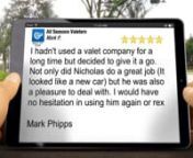 http://www.allseasonsvaleters.co.uk 07505 954 436nnAll Seasons Valeters Car Paint Correction Croydon reviews nnhttps://www.youtube.com/watch?v=blMm-VGQ9P4 nnNew Review I hadn&#39;t used a valet company for a long time but decided to give it a go. Not only did Nicholas do a great job (It looked like a new car) but he was also a pleasure to deal with. I would have no hesitation in using him again or rex nnMark Phipps All Seasons Valeters 117 A Brighton Road Croydon Surrey CR2 6EF