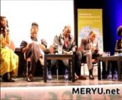 Intervenants (de droite à gauche) : Affiong L. AFFIONG, sš Dr. T. OBENGA, sš Dr. Mubabinge BILOLO, Dr. Natasha A. KELLYnn5ème congrès panafricaniste de Munich, 10-11 oct. 2015 è.v.nnVidéo : MERYU.net