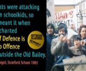 Schoolkids in Newham went on strike in 1982,and 1983 to support the Newham Eight who were put on trial at the Old Bailey. This is how their parents and the community organised to defend Eight Asian Youths. who had fought back against racist attacks in a school playground and the streets of Newham, which happened everyday......