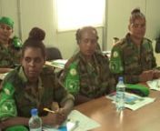 STORY: AMISOM roots for more women in peacekeeping operationsnDURATION: 4:00nSOURCE: AMISOM PUBLIC INFORMATION nRESTRICTIONS: This media asset is free for editorial broadcast, print, online and radio use.It is not to be sold on and is restricted for other purposes.All enquiries to thenewsroom@auunist.orgnCREDIT REQUIRED: AMISOM PUBLIC INFORMATIONnLANGUAGE: ENGLISH NATURAL SOUND nDATELINE: 9TH-11TH /APRIL2018, MOGADISHU, SOMALIAnnnSHOT LIST:nnWide shot, AMISOM military officers taking part