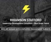 Why HR Should Be Talking About The Customer Experience - a DisruptHR talk by Rhiannon Stafford - Director &amp; Senior Leadership Development Consultant at Blue Grape TalentnnDisruptHR Nottingham 1.0 - April 11, 2019 in Nottingham, UK #DisruptHRNotts