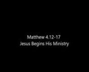 Indian Sign Language (ISL) Bible (KJV) Matthew 4:12-17 Jesus Begins His Ministry