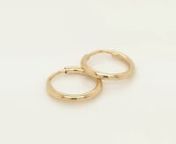 small gypsy endless hoop earrings 9ct yellow gold from 9ct