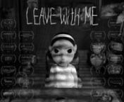 https://www.imdb.com/title/tt7147798/?ref_=ext_shr_lnknnLeave with Me is an animation about a little schoolgirl whose imagination has taken over her world. Mocked by her classmates and belittled by her teachers, her world becomes twisted and the people in it turn into alien beings. Something is amiss in her surroundings however, and she must find it and confront it.nnCheck out other great shorts by my peers here: https://vimeo.com/channels/scadanim2016nnOfficial Selection for Graduation Films (A