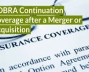 COBRA continuation coverage is often tricky to determine. Eligibility depends on your client&#39;s plan coverage. After identifying your client&#39;s plan coverage, the beneificiary and event, you can figure out your client&#39;s COBRA eligibility. After determining those three elements you can move forward with your client and work out the contract rules. nnLearn more at https://www.zywave.com/cobra-continuation-coverage-merger-acquisition/.