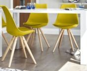 This modern plastic dining chair is just perfect for modern family dining. The plastic seat is available in variety of colours, from bold statement shades to muted accent tones, while the padded seat and PU upholstery adds a hint of contrast and comfort that is soft to the touch. Both the plastic seat and PU are very easy to clean and maintain, making this chair incredibly practical.