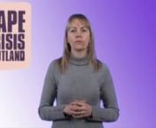 Rape Crisis Scotland video in British Sign Language on child sexual abuse