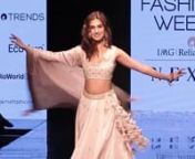 Tara Sutaria turned showstopper for Punit Balana on the day four of the Lakme Fashion Week Summer Resort 2020 that happened in February. The Student Of The Year 2 starrer unveiled the designer&#39;s latest collection, The Royal Bagh. Resplendent in a lovely shade of lightest pink lehenga, she danced her way on the ramp. The exquisite ensemble was accentuated by minute intricate and delicate work. The entire attire had an enormous floral tassel tied with her lehenga. While her hair was styled into a
