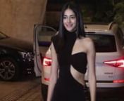 Ananya turn 22! When the SOTY 2 star wore a dress to kill and gave major LBD motivation. The actress shed out some real tease as she donned a risqué number for Punit Malhotra’s Valentine’s party last year. She wore a mini cut out black dress that featured a side slit and a turtle neck. Her strappy heels added to her fashion meter for the night. Not only did she struck a pose for the shutterbugs but also stood for a selfie with her fans. The celebs who made their presence felt included Karti