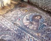 A rare mosaic depicting Poseidon/Neptune, God of the Sea was unearthed in Adana&#39;s Yumurtalik district during archaeological excavations at the Aegae Ancient City. The mosaic was discovered in the cold pool of a Roman bath in the ancient city of Aegae, which is a first-degree archaeological field. Moreover, the archaeologists founded a partly ruined inscription in Greek at the bottom of the mosaic saying: