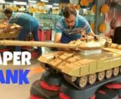 Yes, you read that right! This giant (6.5 feet long to be precise) 1:6 scale model of T-90 Bhishma Tank of The Indian Army is made completely using PAPER &amp; GLUE! nnThis project is the best example of being at the right place at the right time. Let me share a small story! in the year 2016, I convinced &#39;The Timeliners&#39; (a subsidiary of TVF Qtiyapa) to create a time lapse video dedicated to the Indian Army of me making the 1:30 paper model of T-90 tank. That video (refer: https://www.youtube.co
