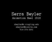 My 2018 Character Animation Reel~nnCredit:nnCredit:n1) Nearly Headless?nKayla RIG by Josh Sobel and Treckie RIG by Michael Trikoscon2) Sprout nAll aspectsn3) Cyclops Knock OutnRig provided by Michael Trikoskon4)