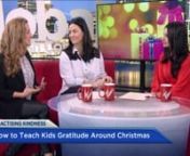 We had a lively morning #interview on Global BC with the delightful news anchor Sonia Sunger to help Global kick off December&#39;s #MonthOfGiving, chatting about gratitude over the holidays.nWe talked about some alternatives to having our kids focus on volume or amount of gifts received, and instead to focus on options such as gifting experiences within families, setting the pace to encourage kids to engage in giving actions (even if it&#39;s giving a complement or a hug!) to to others, along with a fe