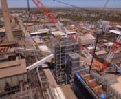 Drone video pt 1 (Aug 2016 to Jan 2017): Drone filming the largest crane in the Southern Hemisphere. Nyrstar Smelter &#36;600 million Redevelopment in Port Pirie, South Australia. Amazing engineering achievement, transporting and lifting the huge modules into place. This is a short 6min drone video of the Redevelopment and includes ships carrying the huge modules coming down the Pirie river, ship cranes offloading the modules onto the wharf, trailers transporting the modules to site and the largest