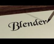 Blender does calligraphy, with some tricky dynamic painting. Still some visible flaws to fix.