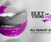 It’s Sexy, it’s Young, and it’s Wild!!! Our most desired, month-long theme event of the year is back and better than ever this August 2017, for its 4th edition. Prepare to live the most pleasurable days and nights surrounded by our exclusive, sensual, clothing-optional vibe.nhttp://www.sexy-young-wild.com