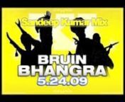 Here&#39;s my 35 minute DJ mix I did for this year&#39;s Bruin BhangrannHere&#39;s the download link nhttp://www.sandeepkumar.com/audio/Sandeep_Kumar_-_2009_Bruin_Bhangra_Mix.mp3n(right click, save as)nn--Tracklisting--nLehmber &amp; Miss Pooja - Mera Mahi Tu PateyanDJ Vix &amp; DCS - Ah Chak Bottel Daru DinLehmber Hussainpuri &amp; Miss Pooja - Gerra De DenTigerstyle - Miss Rimpi- Bol Bol BolnPanjabi MC - Beware of the Boys nRDB - Sadi GalinDehli 2 Dublin - Dil Nachde (Sandeep Kumar Kulture Klash Remix)n