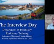 O - UPMC WPH Residency Recruitment -The Interview Day from wph