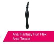 https://www.pinkcherry.com/products/anal-fantasy-fun-flex-anal-teazer (PinkCherry US)nhttps://www.pinkcherry.ca/products/anal-fantasy-fun-flex-anal-teazer (PinkCherry Canada)nnPresenting two uniquely shaped tips adorning either end of a thick, curvy base, the Fun Flex Anal Teazer from Pipedream&#39;s Anal Fantasy line was explicitly designed for comfortable, blissfully beginner-friendly backdoor exploration. Either end is up for completing pleasurable tasks, from gently relaxing and widening newly-e
