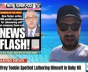 Reporter Matt Nagin spots Jeffrey Toobin in Key West and is suprised to learn he is not jerking off. After the shame brought on CNN by the resignation of Jeff Zucker and Chris Cuomo for his sexual impropriety, as well as charges of pedophila for Rick Saleeby, a Producer on The Leader With Jake Tapper, Matt, like other CNN reporters, is rallying around legal analyst Jeffrey Toobin, arguing he is more dignified than any other child molester or sex freak on staff. He only jerked himself off and thu