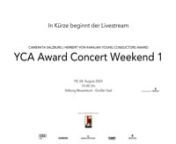 YCA Award Concert Weekend 1_230804 from yca