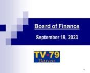 Bd Of Finance9-19-2023nnAGENDA &amp; TIME STAMPS:nnBoard of Finance Regular Meeting, September 19, 2023:nn nn00:00:00 Call to ordernn00:00:20 Movement to amend the Agendann00:00:50 Discuss and Take Action on a Request for a Transfer of &#36;11,906 to Parks &amp; Recreation Capital for the Toro Mowernn00:07:40 Discuss and Take Action on a Request for a Transfer of &#36;8,000 to Parks &amp; Recreation Pear Tree Construction Bidnn00:14:43