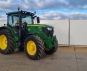 John Deere 6155R 4WD Tractor, Front Linkage, Cab Suspension, Air Brakes, 4 Spool Valves, A/C - SP20 VPE - 1L06155RVKR935239n140386845 - nd