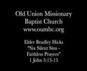 Brother Bradley Hicks -