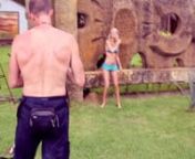 Photographer Johan shoots bikini model Sharony at the UJENA Jam in Puerto Vallarta Mexico