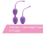 https://www.pinkcherry.com/products/intimate-care-kegel-trainer-set (PinkCherry US)nhttps://www.pinkcherry.ca/products/intimate-care-kegel-trainer-set (PinkCherry Canada)nn A beautifully designed strengthening system from ever-classy Jimmyjane, the genius Kegel Trainer Set includes two super-silky silicone weights, a lighter single version and a heavier double. nnBoth were created to help target and tone muscles in your (or your partner&#39;s) pelvic floor, start with the single if you&#39;re a kegel be