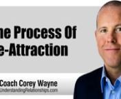 How the process of re-attraction works so you can get your ex back or re-attract a woman you turned off or talked out of liking you.nnIn this video coaching newsletter I discuss an email success story from a viewer who shares how my work helped him to move on and re-attract a total “10” after he found out that his wife was cheating on him. When he first started dating this new woman, he hadn’t come across my work yet, but once she started backing away only a few weeks after telling him how