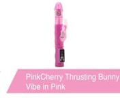 https://www.pinkcherry.com/products/thrusting-bunny-vibe-in-pink (PinkCherry USA)nhttps://www.pinkcherry.ca/products/thrusting-bunny-vibe-in-pink (PinkCherry Canada) nnGoing where few other vibes have gone before (feature-wise, at least), this ultra satisfying take on a classic boasts a unique mechanism that thrusts a thrillingly lifelike rotating tip up and down, stimulating inner sweet spots with natural ease.nnMaxing out the ecstasy scale with three speeds of vibration at clitoris-level, plus