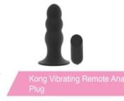 https://www.pinkcherry.com/products/kong-vibrating-remote-anal-plug (PinkCherry USA)nhttps://www.pinkcherry.ca/products/kong-vibrating-remote-anal-plug (PinkCherry Canada)nnReady for your butt-play news bulletin for the day? Here it is: science (and experience, in many cases!) tells us that our butts are absolutely jam-packed with pleasure receptors. That sexy science, in our opinion, is why anal sex toy sales have been soaring, why all the silly stigma around playing with your or someone else&#39;s