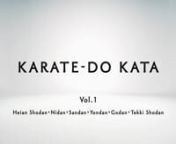 KARATE-DO KATA Vol.1nnopening movie　 　　　　　00:00～nWhat is Karate-do?　　　　00:38～nHow to use this material　01:14～nn■Heian-Shodan[01:50～]nKata demonstration　　　　n(Front/Back)02:15～nnDiagram of Footstepsn(Overhead view)　　　　 　04:26～　nnExplanation of Key Terms　05:51～nnExplanation of Key Points 08:44～ nnapplication　　　　　　　 11:33～nnn■Heian-Nidan[12:24～]nKata demonstration　　　　n(Front/Back)1