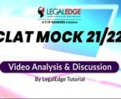 CLAT Mock 15 QT Q1-5.mp4 from q1 15